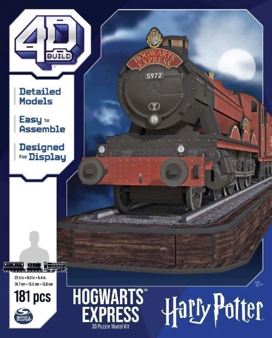 4D BUILD 3D Puzzle Harry Potter: Bradavický Expres 181 dílků