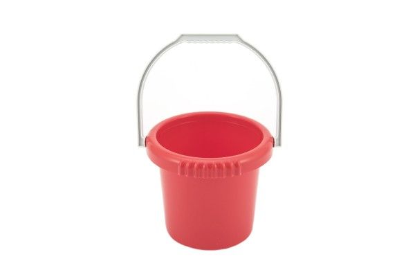 Plastový kbelík - průměr 16 cm – Červený
