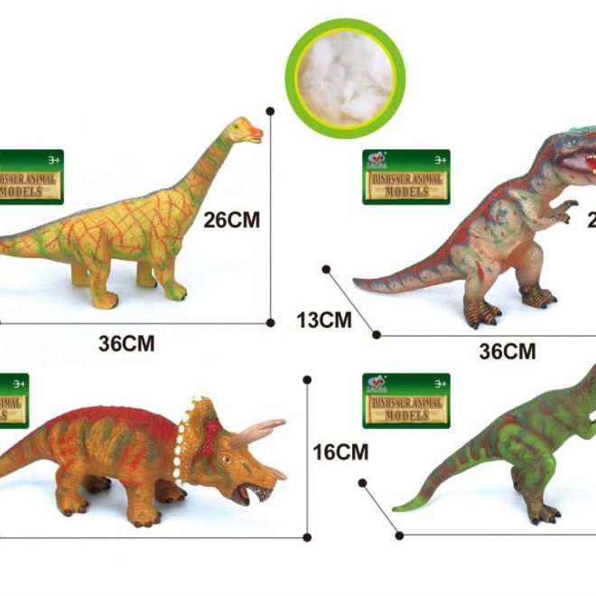 Dinosaurus měkký 4 druhy 36 cm