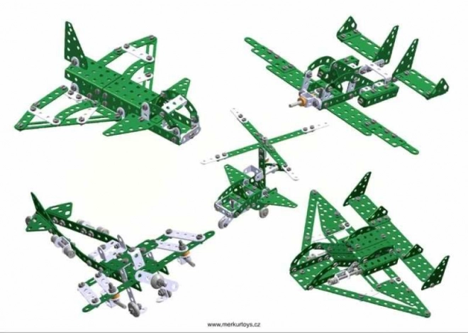 Merkur Helikopter Set, 515 dílů, 40 modelů