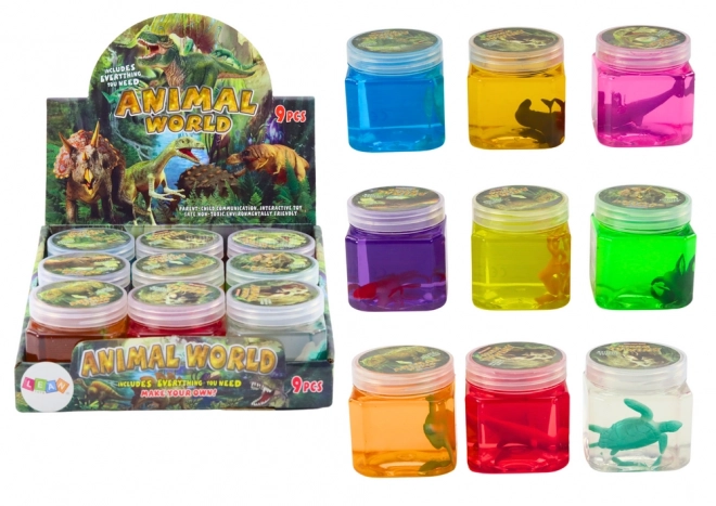 Lepidlo Slime v krabičce Figurky zvířat 150 g - 1ks