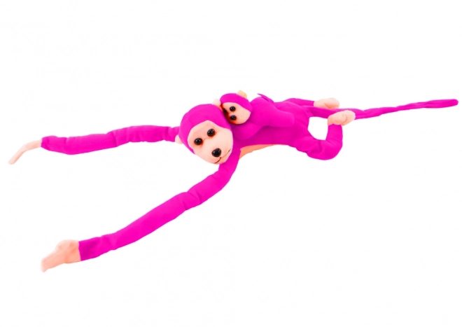 Plyšový maskot Baby Monkey Dark Pink 90 cm