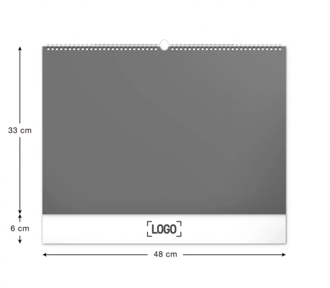 Nástěnný kalendář Panoramata Česka 2025, 48 × 33 cm