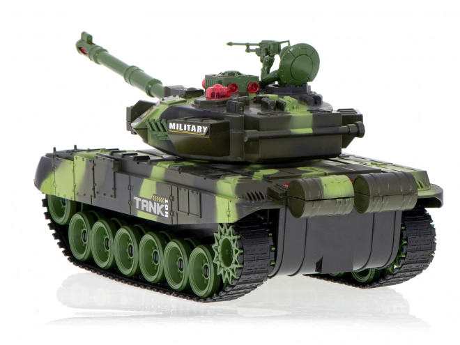 RC tank na dálkové ovládání 2,4 GHz lesní kamufláž