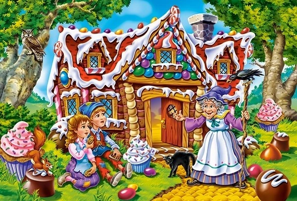 Podlahové puzzle Jeníček a Mařenka MAXI