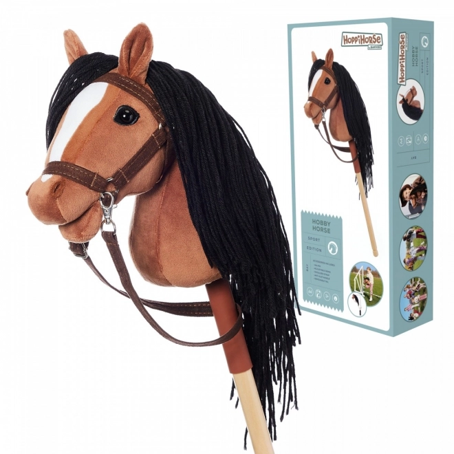 Koník na tyči Hoppihorse hnědý