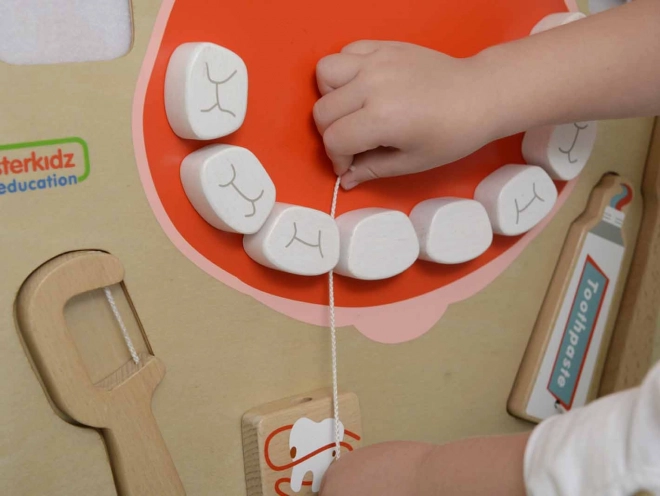 Sensory Board Higiena ústní dutiny Montessori
