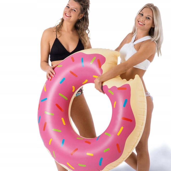 Nafukovací donut – 80 cm růžový