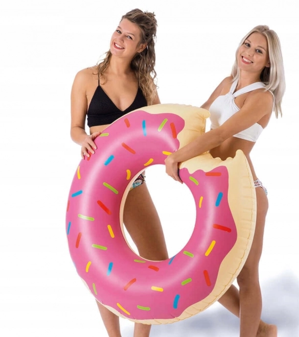 Nafukovací donut – 80 cm růžový