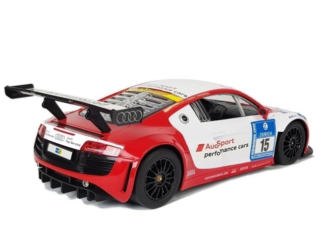 Auto R/C Audi R8 LMS Rastar 1:14 Bílé a červené