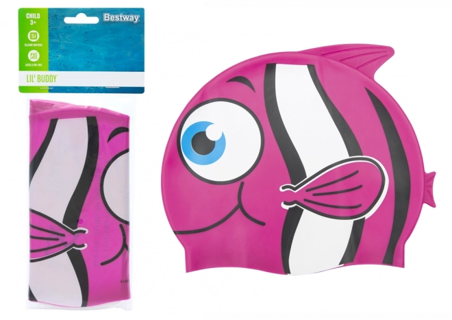 Koupací čepice Bestway Pink Fish 26025