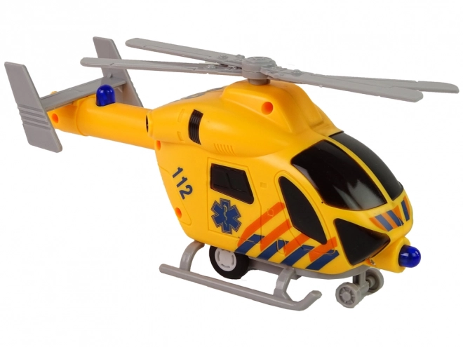 Ambulance Záchranný vrtulník Žlutá zvuková světla Vrtule