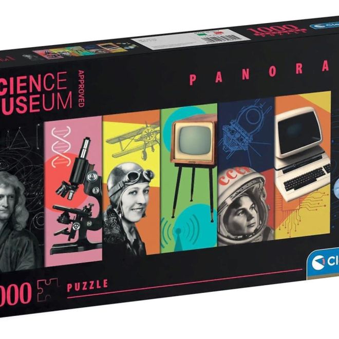 CLEMENTONI Panoramatické puzzle Science Museum 1000 dílků