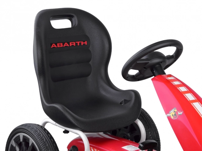 GOKART ABARTH na pedálech Velká měkká kola PA0167 – červená