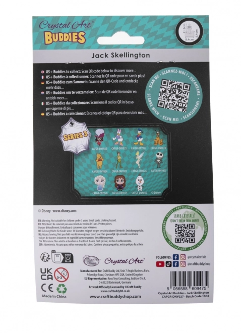 Postavička Jack Skellington s Crystal Art