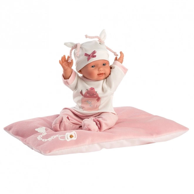 Llorens 26312 NEW BORN HOLČIČKA - realistická panenka miminko s celovinylovým tělem - 26 cm