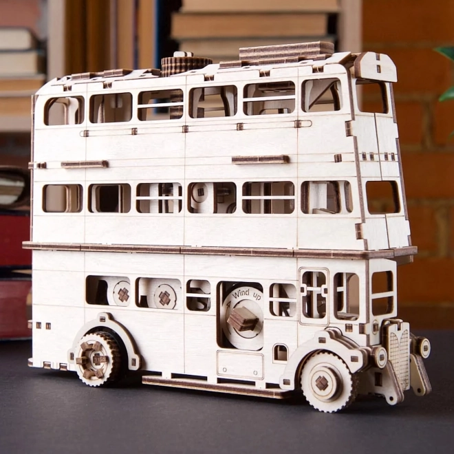 Ugears 3D dřevěné mechanické puzzle Harry Potter Rytířský autobus