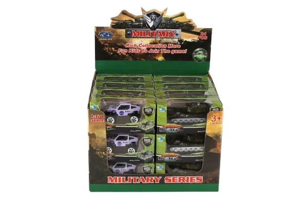 Tank/Auto vojenské/Obrněný transportér kov 7cm mix druhů