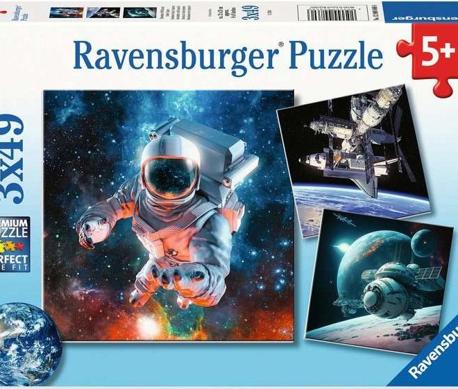 RAVENSBURGER Puzzle Prozkoumávání vesmíru 3x49 dílků