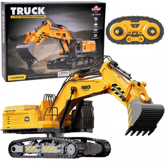 Sada skládacího modelu bagru 133ele + RC dálkové ovládání STEAM RC0695