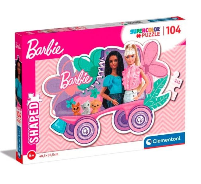 Puzzle 104 dílků Tvarovaná Barbie