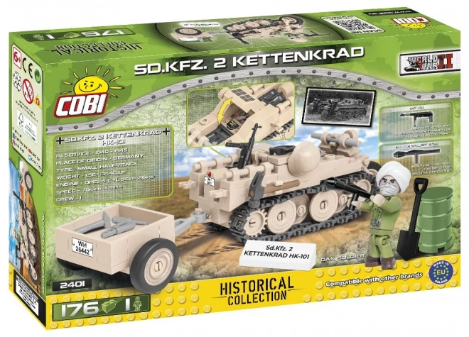 COBI 2401 II WW Sd. Kfz. 2 Kettenkrad, 176 k, 1 f