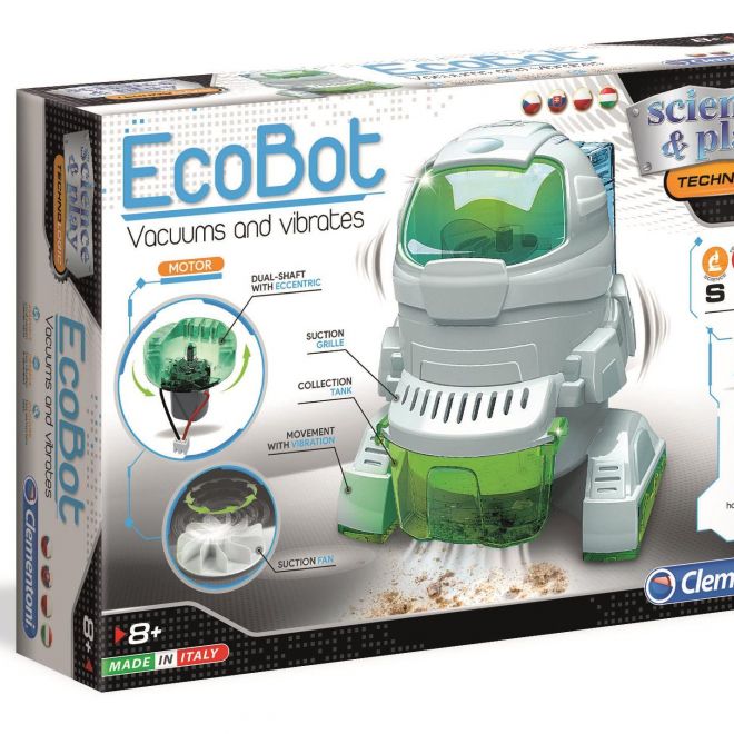 CLEMENTONI Science&Play Techno Logic EcoBot - vysává a vibruje