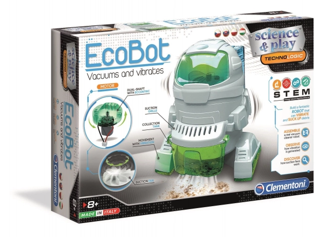 CLEMENTONI Science&Play Techno Logic EcoBot - vysává a vibruje