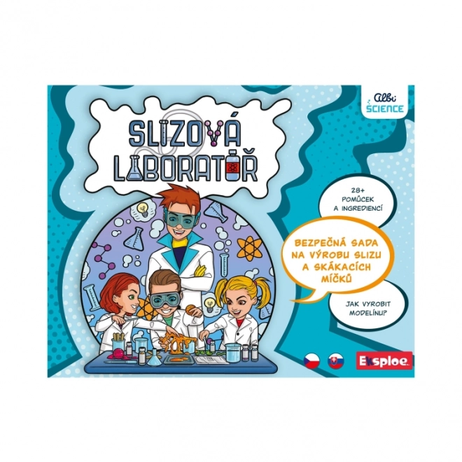 Slizová laboratoř na výrobu skákajícího slizu