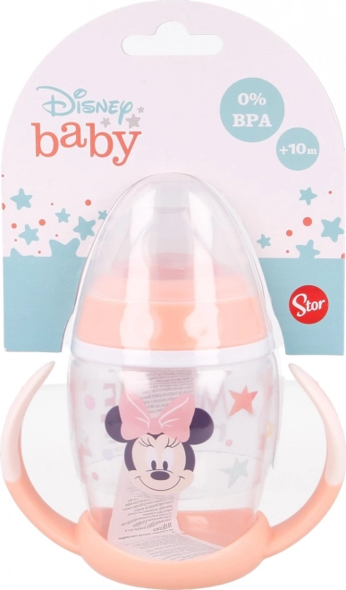 STOR Hrneček s oušky a silikonovým náustkem 270ml Minnie