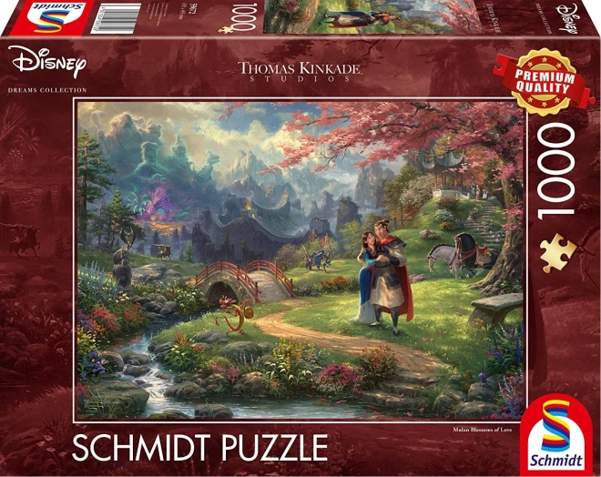 SCHMIDT Puzzle Mulan: Květy lásky 1000 dílků