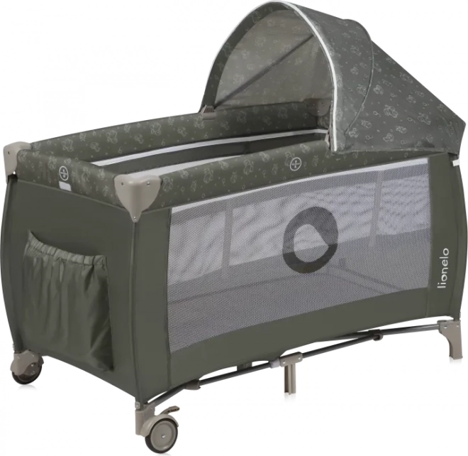 Cestovní postýlka Lionelo Sven Plus Beige Olive