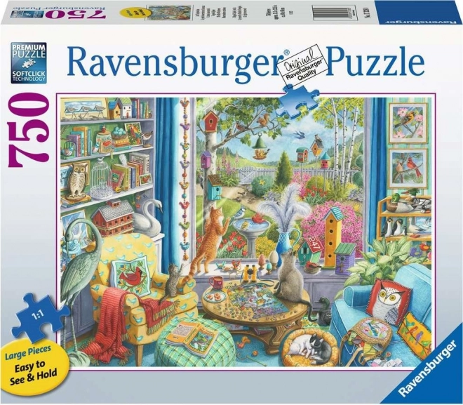 RAVENSBURGER Puzzle Pozorování ptáčků XL 750 dílků