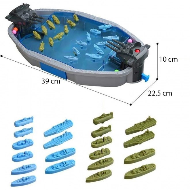Woopie hra Bitva na moři Statky 3D Katapult kuliček