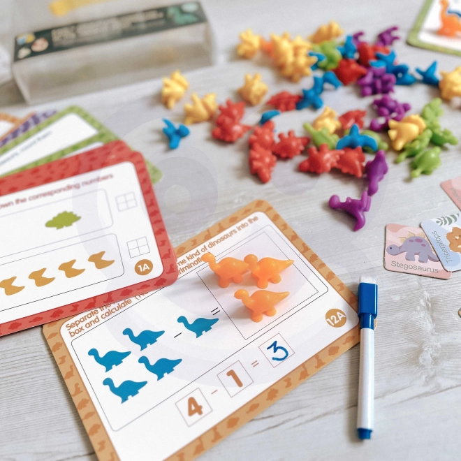 Woopie vzdělávací sada Montessori pro učení počítání a třídění barev Mořský svět 111 ks