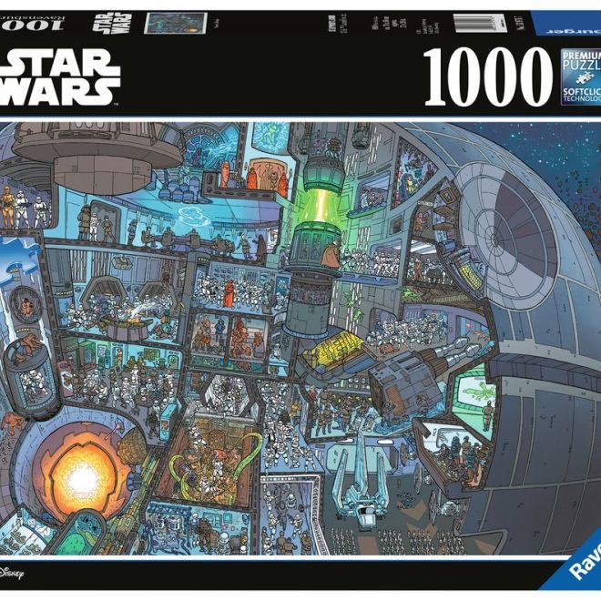 RAVENSBURGER Puzzle Star Wars: Kde je Žvejkal? 1000 dílků