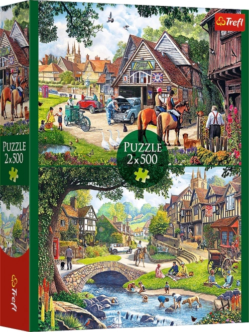 Puzzle 2x500 Sielankový život