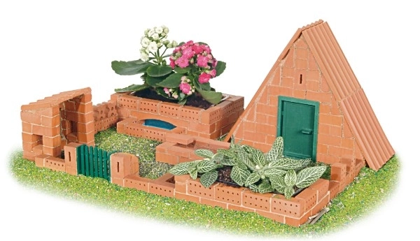 Stavebnice Teifoc Domek Raul II 280ks v plastovém boxu 41x19x30cm