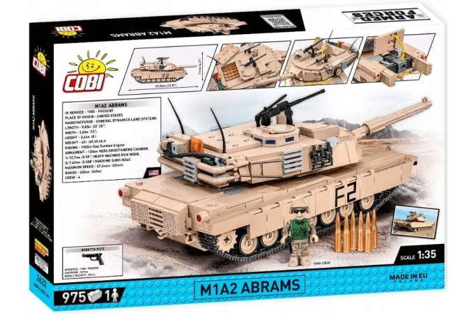 COBI 2622 Armed Forces Abrams M1A2, 1:35, 982 k, 1 f