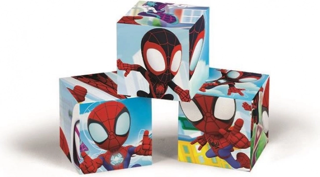 CLEMENTONI Obrázkové kostky Spidey a jeho úžasní přátelé, 12 kostek