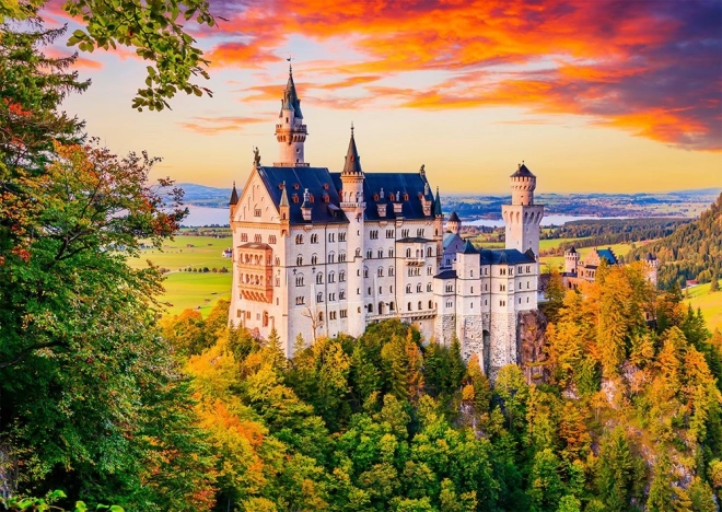 Puzzle zámek Neuschwanstein podzim, Německo 1000 dílků