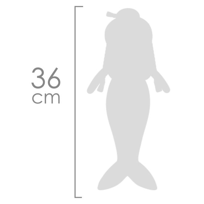 DeCuevas 20041 Plyšová panenka 2v1 OCEAN FANTASY - 36 cm s  kolébkou