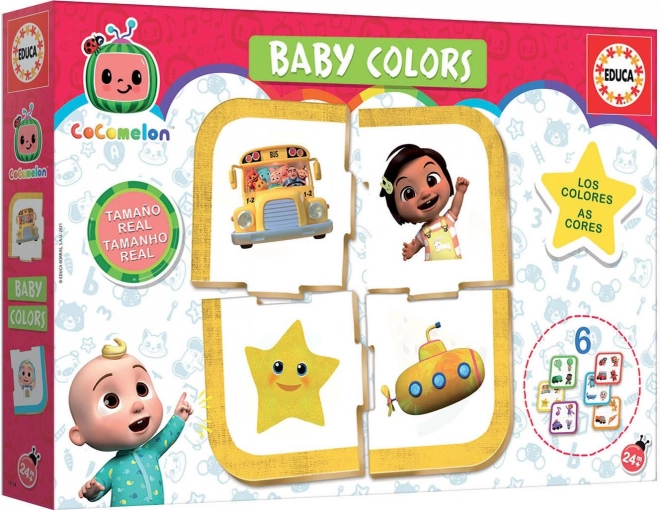 EDUCA Baby puzzle CoComelon: Poznávej barvy 6x4 dílky