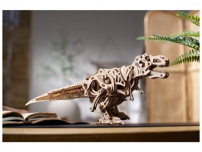 Ugears 3D dřevěné mechanické puzzle Tyrannosaurus Rex