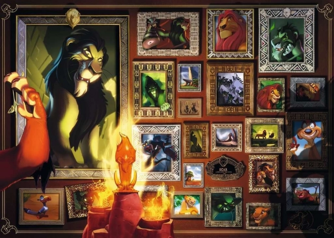 RAVENSBURGER Puzzle Disney Villainous: Scar 1000 dílků