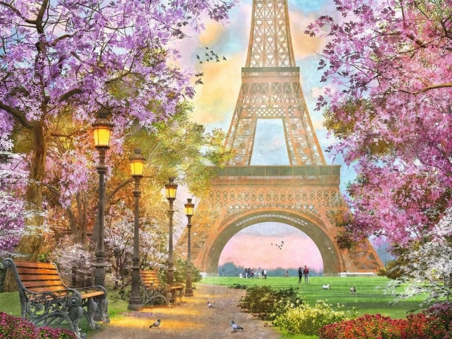 Puzzle 1500 prvků Pařížská romance