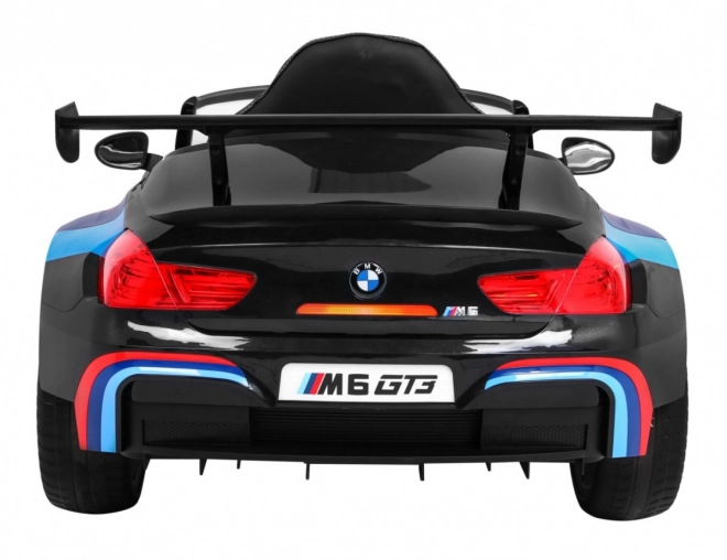 BMW M6 GT3 Autíčko na baterie pro děti černé + ventilace + zvuky MP3 Světla + dálkové ovládání