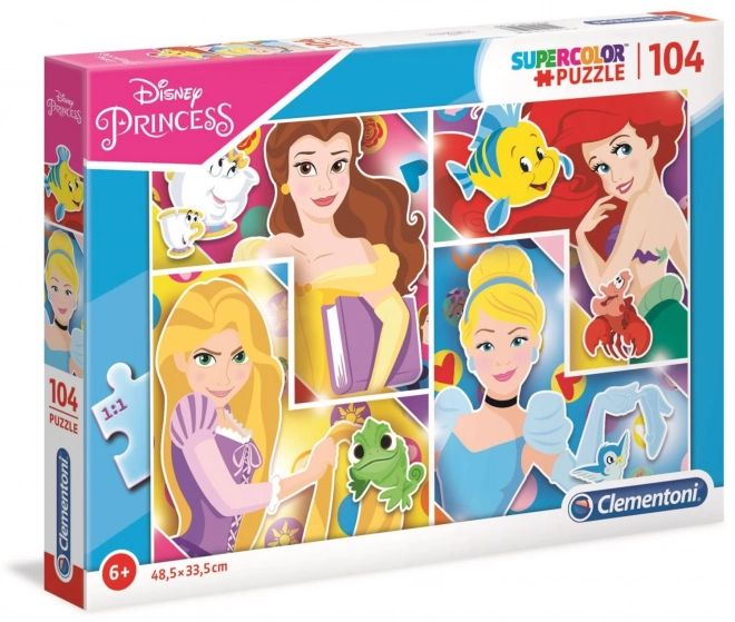 Puzzle Disney princezny s kamarády 104 dílků