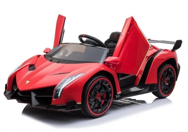 Červené auto na baterie Lamborghini Veneno