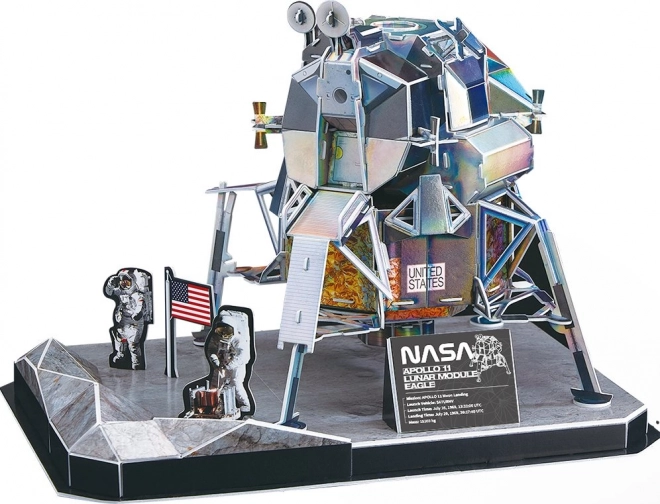 CUBICFUN 3D puzzle NASA: Apolo 11, Lunární modul Eagle 93 dílků